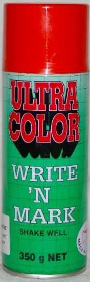 Picture of Paint Cans -Write and Mark 350gm Fluoro Red