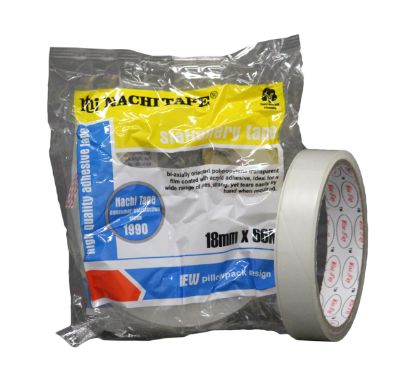 Picture of Stationery Tape -18mm Clear-large rolls- 66m 