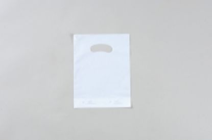 Picture of **CANNOT BE USED AS TAKEAWAY / CARRY BAGS** Boutique Plastic Bags 230 x 210mm White