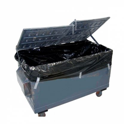 Picture of Black 3m3 Industrial Bin liners 1.8 + 1.7 x 3m (20/roll)