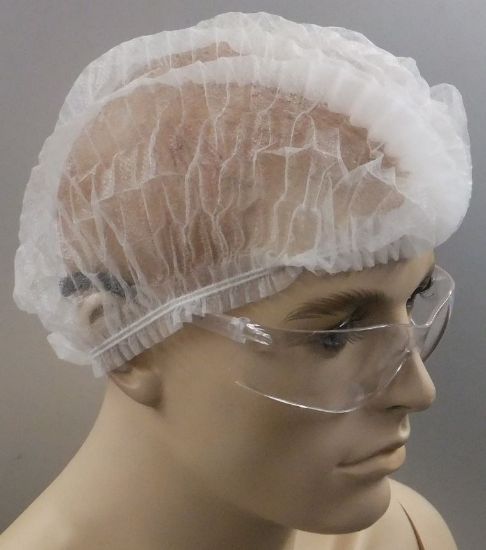 Picture of Hair Nets Non Woven Crimped WHITE 24in Extra Large 