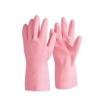 Picture of Gloves Silverlined Rubber Pink