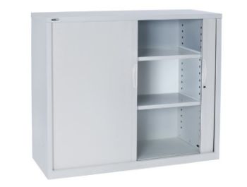 Picture of Sliding Door Cupboard - 1200mm High x 900mm Wide x 473mm Deep Tambour Cabinet