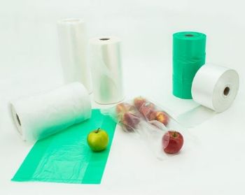 Picture of Roll Bags Gusset 450x250+100 Produce (freezer bag style) - Green