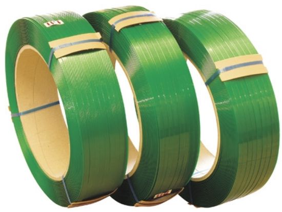 Picture of Polyester (PET) Strapping 19mm x 1mm x 800m Green Embossed 