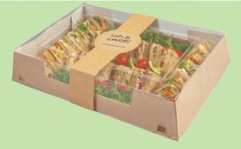 Picture of Catering Tray with Collar - 447mm x 308mm x 82mm - Kraft Brown (Lids sold Seperatly)