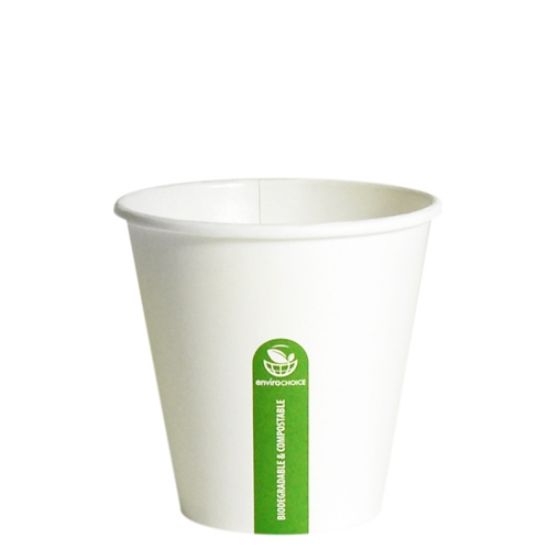 Picture of 8oz Biodegradable Single Wall White Coffee Cup