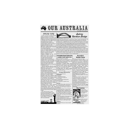 Picture of GreaseProof "Printed News" Deli Wrap 190mm x 310mm