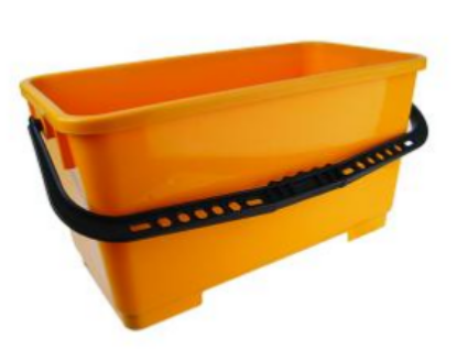 Picture of Plastic Bucket / Pail 22L - Yellow - With Handle 