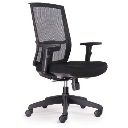Picture of Office Chair - Highback Meshback - Adjustable Lumber Support - 135kg Rating (with removable arms)