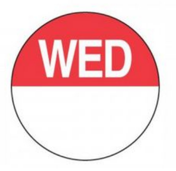Picture of Round Day Dot Removable 24mm Labels (Roll-1000)  - 
