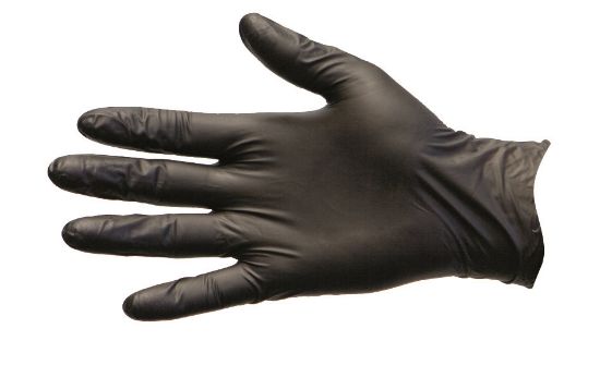 Picture of Gloves Nitrile - Black Powder Free 