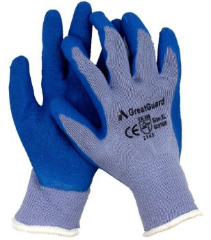 Picture of Glove -Blue Rubber Latex Palm Coated Knitted Cotton