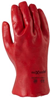 Picture of Gloves PVC -Single Dipped  -Red 27cm