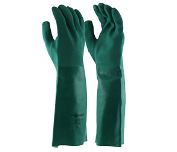 Picture of Gloves PVC -Double Dipped PVC Green 45cm