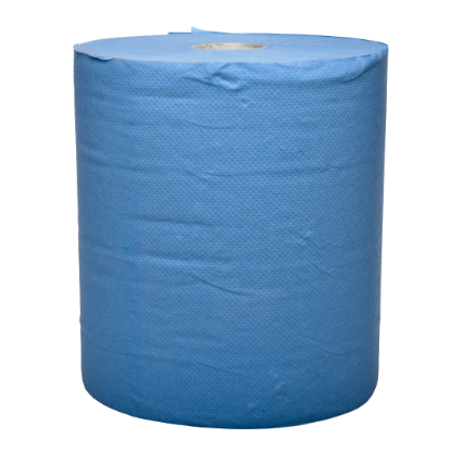 Picture of Roll Towel Paper Autocut 2 Ply Anti-Microbial, Food Safe - 150m - BLUE