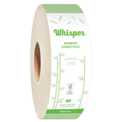 Picture of Toilet Paper Jumbo Roll Enviromentally Sustainable Bamboo 2 Ply 230m