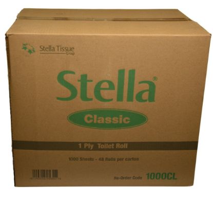 Picture of Toilet Paper Roll 1 Ply 1000 Sheet Stella