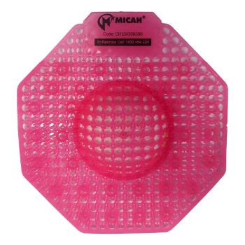 Micah Eco-Friendly Pink Urinal Screen - Compostable with Fresh Fragrance