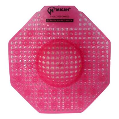 Micah Eco-Friendly Pink Urinal Screen - Compostable with Fresh Fragrance