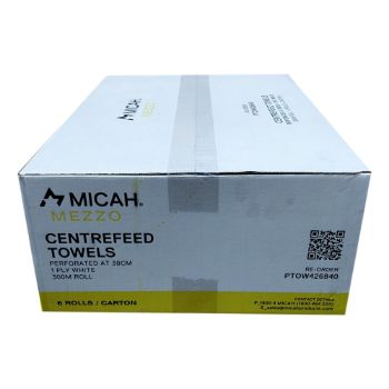 Picture of Roll Towel Centrefeed 1 ply -19cm x 300m White - Micah