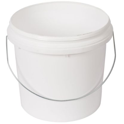Picture of Plastic Bucket 4L White with Metal Handle
