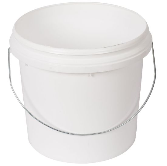 Picture of Plastic Bucket 4L White with Metal Handle