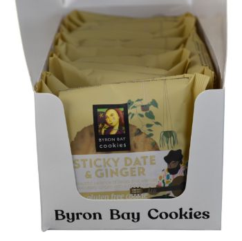 Picture of Byron Bay Cookie Gluten Free Sticky Date & Ginger Individually Wrapped 