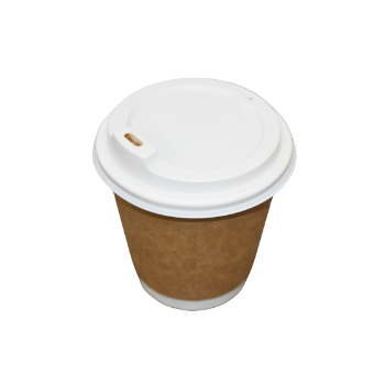 Picture of 8oz Double Wall Kraft Coffee Cup - Elevate 