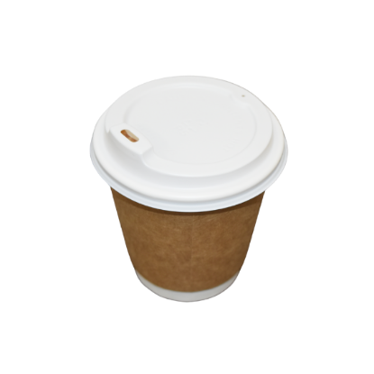 Picture of 8oz Double Wall Kraft Coffee Cup - Elevate 