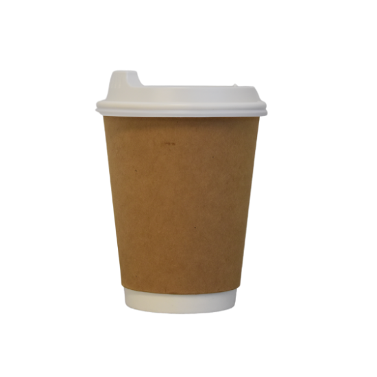 Picture of 12oz Double Wall Kraft Coffee Cup - Elevate 