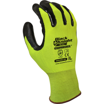 Picture of Glove -Nitrile foam Coated-hi-Vis- Black Knight- Fluoro Yellow
