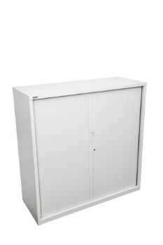 Picture of Sliding Door Cupboard - 1016mm High x 1200mm Wide x 473mm Deep Tambour Cabinet