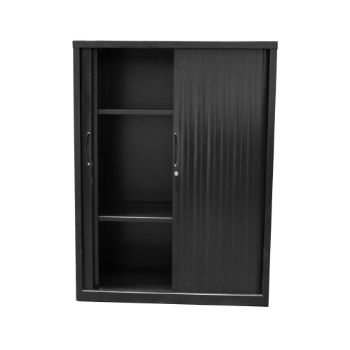 Picture of Sliding Door Cupboard - 1016mm High x 1200mm Wide x 473mm Deep Tambour Cabinet